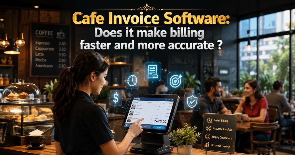 Cafe Invoice Software: Does it make billing faster and more accurate?