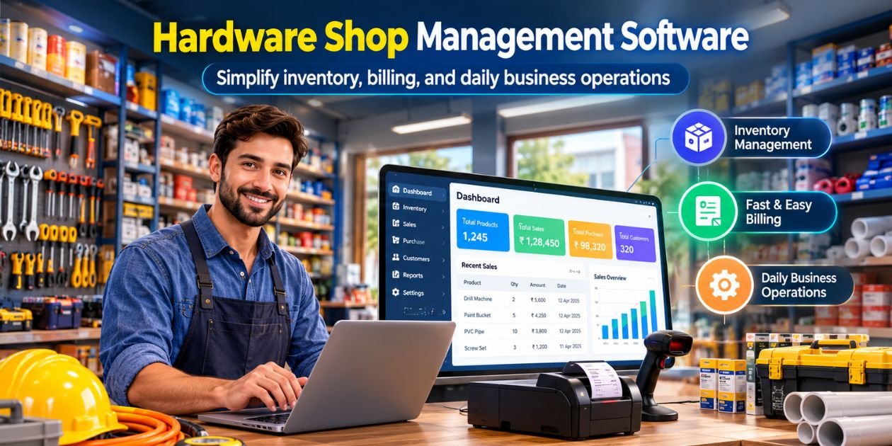 Hardware Shop Management Software Simplify inventory, billing, and daily business operations